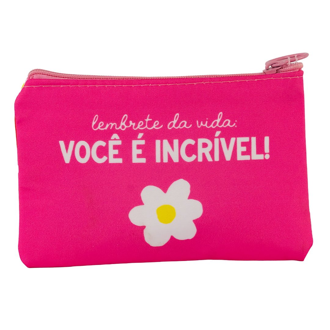 Porta Coisinhas e Moedas "VOCÊ É INCRÍVEL" 14x10x1cm - FLORIE - UND