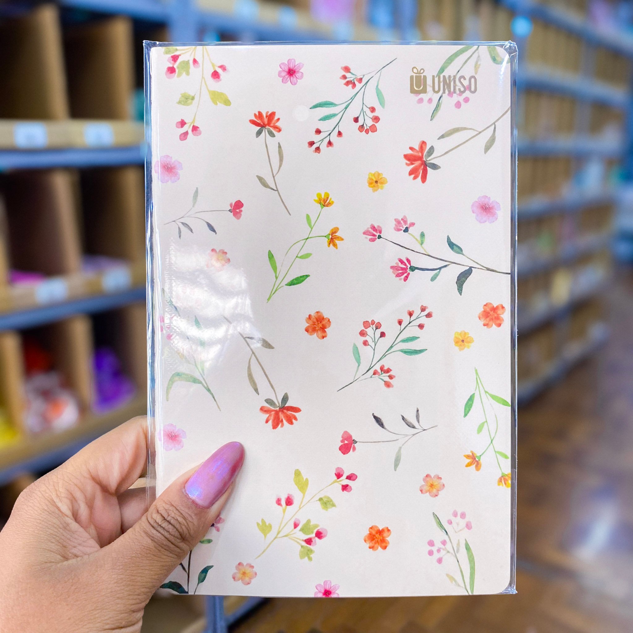 Caderno A5 Brochura SEM PAUTA Florescer 13,5x20,5cm 32fls - UNISO - UND