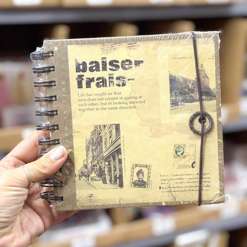 Caderno Capa Dura Vintage Journal 15x15cm 150fls - IMPORTADO - UND