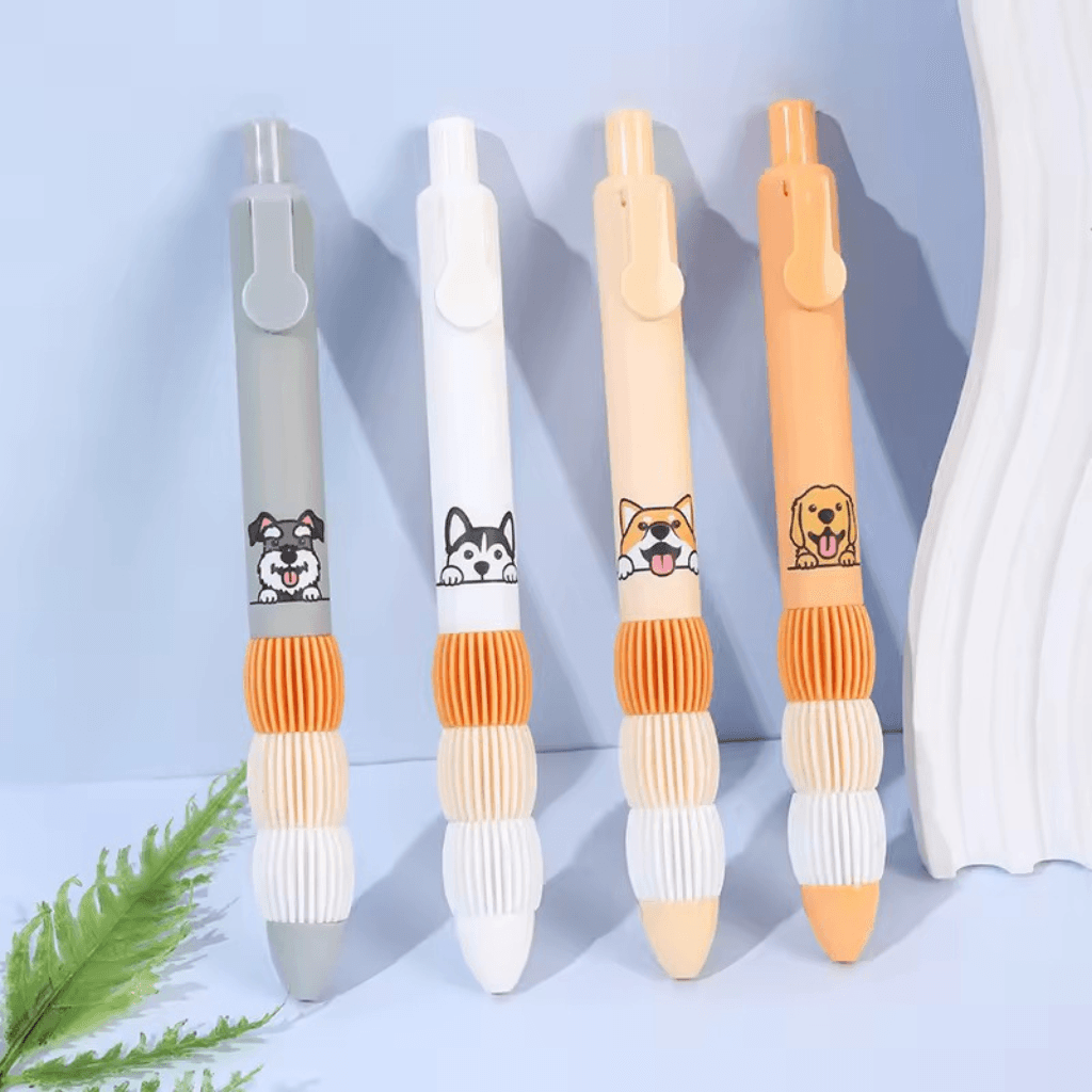Caneta Gel Retrátil Premium 0.5 mm Cachorro Dog - CX 4 UND