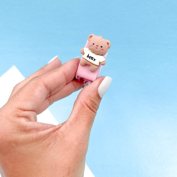 Mini Grampeador Chaveiro Ursinho  Lovelypen