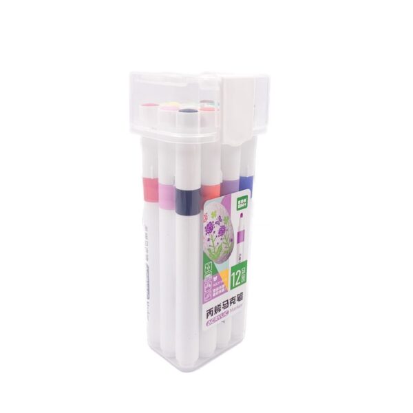 Marcador ACRÍLICO para COLORIR - MALETA 12 CORES