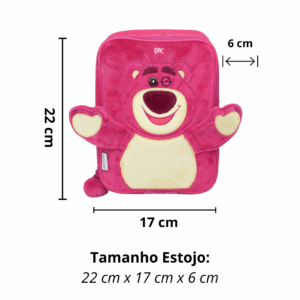 Estojo Box Fluffy Pelúcia Ursinho Lotso - DAC