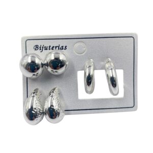 Kit 3 Pares de Brincos Sortidos - UND