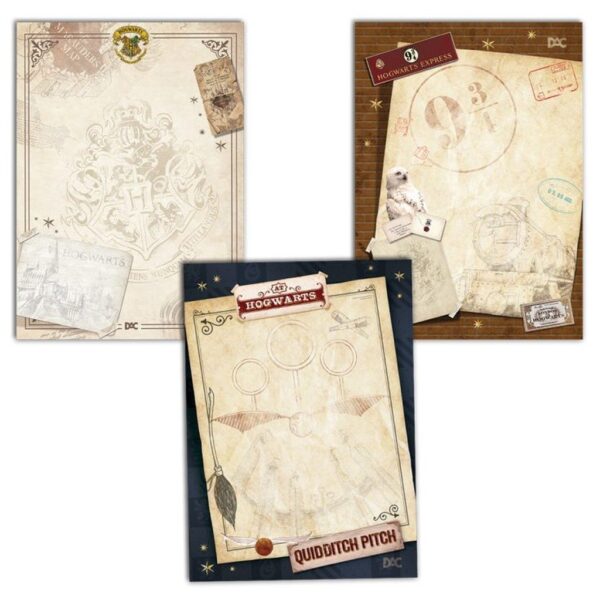 Conjunto Pasta Catálogo e Papel de Carta Harry Potter - DAC