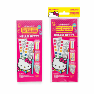 Bloco de Colorir Aquarela Hello Kitty LEO E LEO - BLISTER