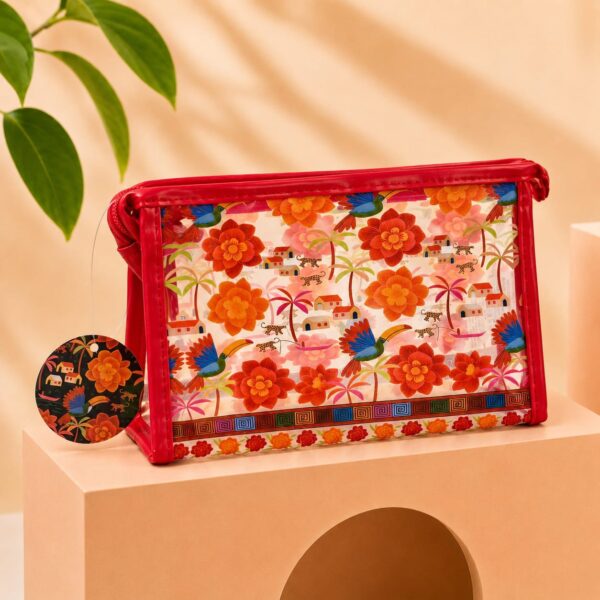 Necessaire Plástica Estampada Brisa de Verão 20 x 12 x 8 cm - IMPORTADO - UND