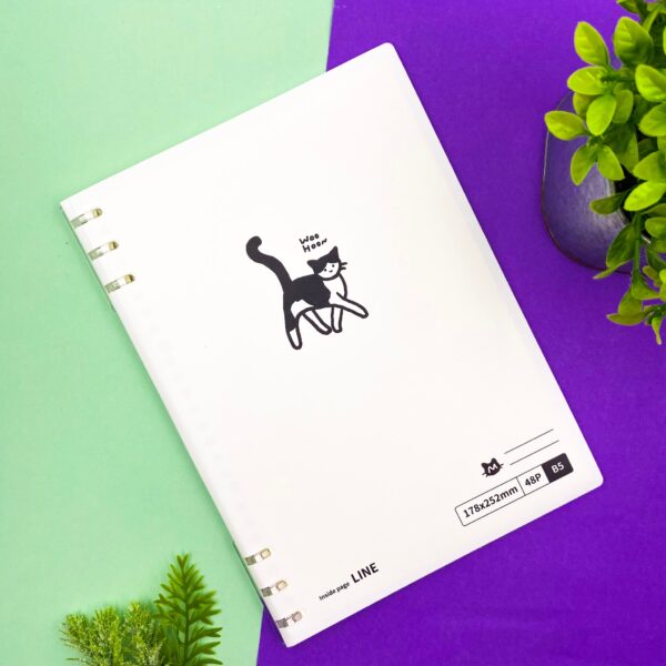 Caderno Fichário Reposicionável B5 Gatinho 48 fls 17,8x25,2cm - IMPORTADO - UND