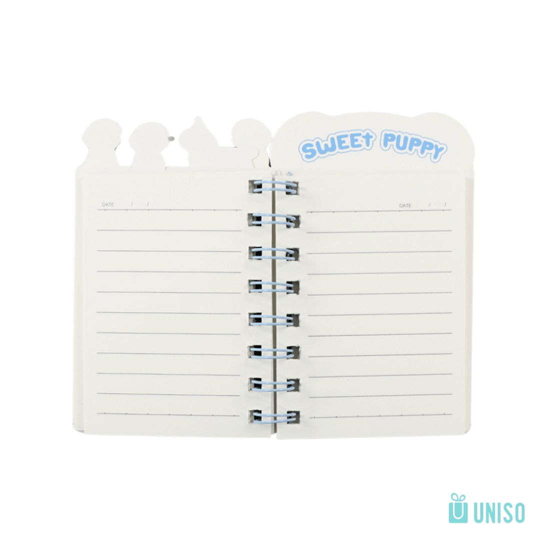 Mini Caderno Espiral Puppy c/ Divisórias 60 Fls 80x10 cm - UNISO - UND