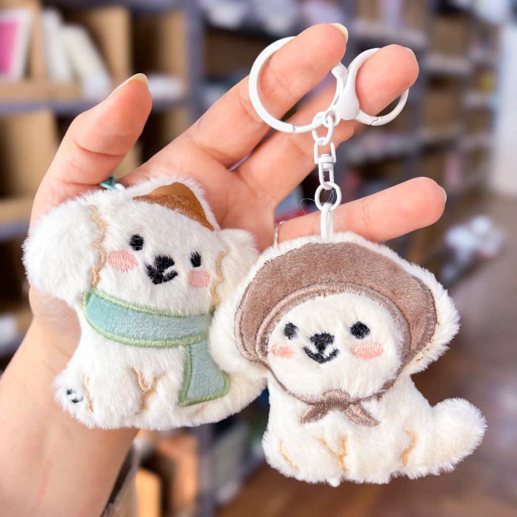 Chaveiro Tendência Charm Pelúcia Cachorrinho Model - IMPORTADO - UND