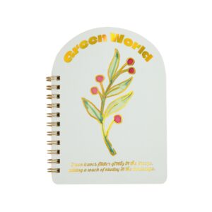 Caderneta Aramada Green World 10x14,5cm 60 Fls - SKYPAPER - UND