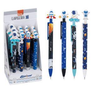 Lapiseira Plástica Divertida 0.7mm Astronaut BRW - KIT 4 UND