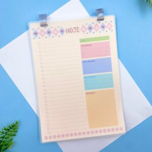 Bloco Prancheta Planner Diário COLOR VIBES 50 fls - IMPORTADO - UND