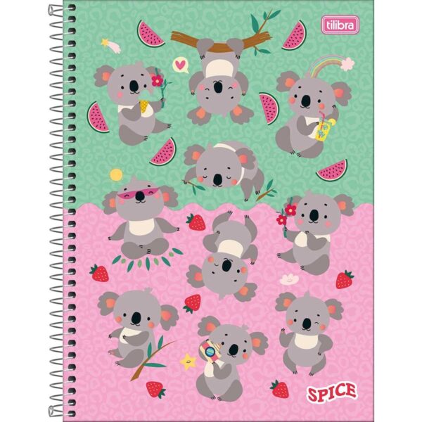 Caderno Universitário Espiral 10 M 160 fls SPICE FEMININO - TILIBRA - UND