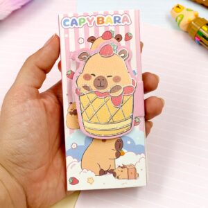 Caderninho Notas Adesivas c/ Velcro Capivara - 2 Und