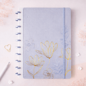 Caderno de Disco Flowers B5 80 Fls/10 discos - 25,5x18,5cm - IMPORTADO - UND