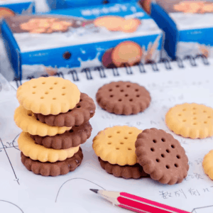 Borracha Fofa 3D c/ 6 Biscoitinhos  - IMPORTADO - CAIXINHA