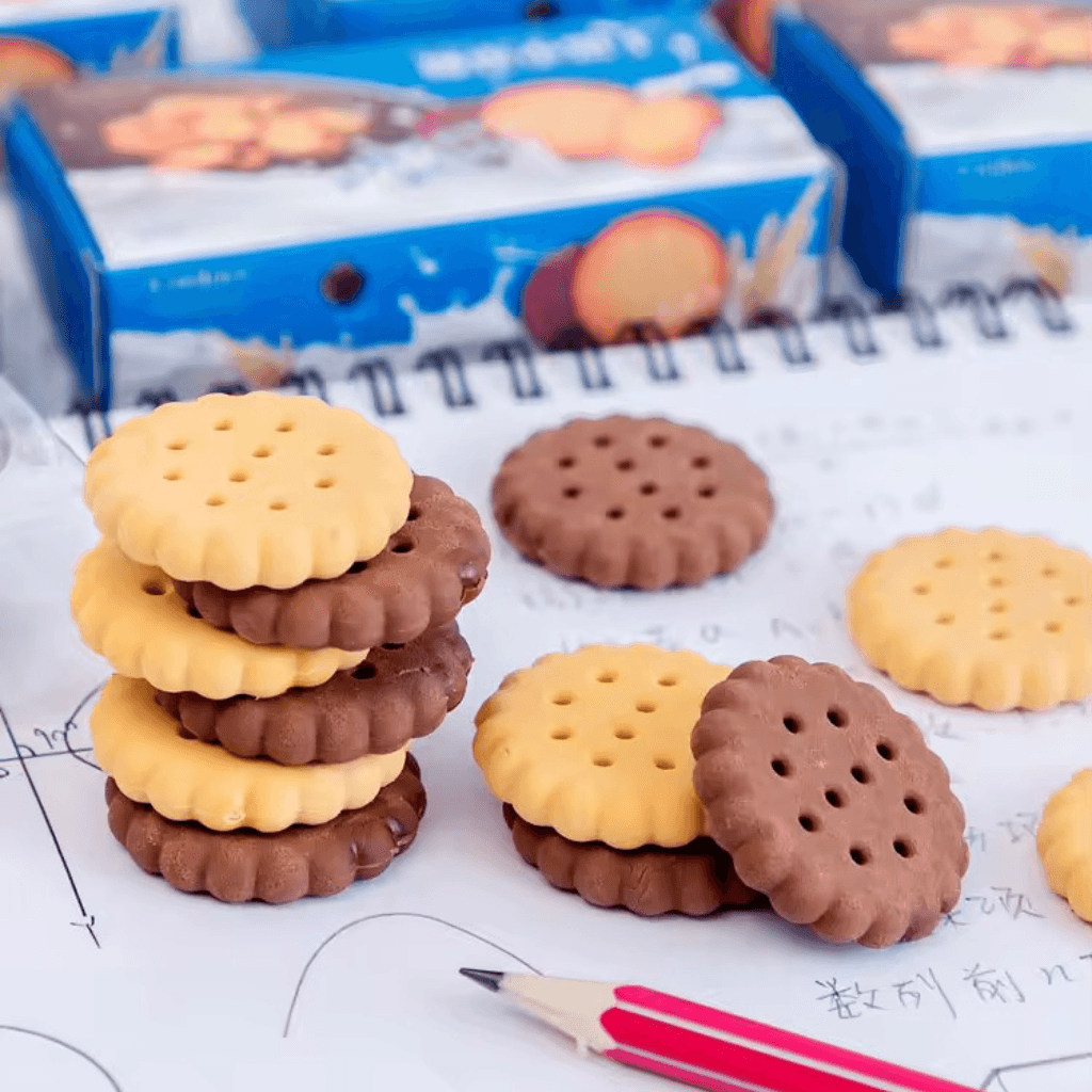 Borracha Fofa 3D c/ 6 Biscoitinhos  - IMPORTADO - CAIXINHA