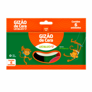 Gizão De Cera Meu Primeiro Giz 6 Cores - LEO E LEO - BLISTER