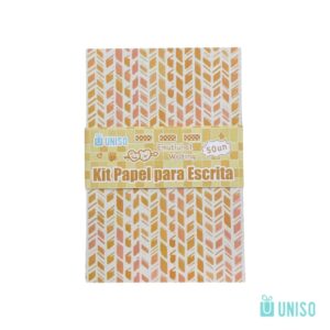 Kit Papel para Colagem SCRAPBOOK 5,6x8,3cm 50 Fls - UNISO - UND