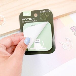 Bloco de Notas Adesivado Gatinhos Divertidos 70x70mm - IMPORTADO - UND