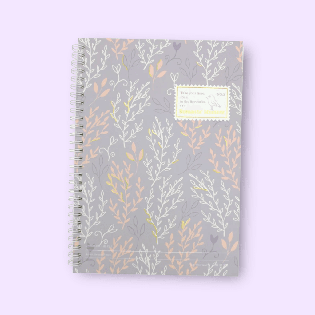 Caderno A5 Espiral Capa Dura Romantic MOMENT 65 fls 14,5x21cm - IMPORTADO - UND