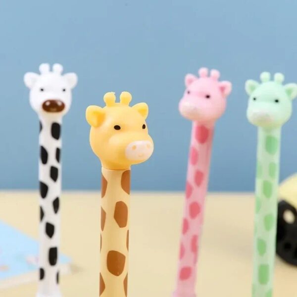 Caneta de Mesa Girafa Color - Pacote 4 Und