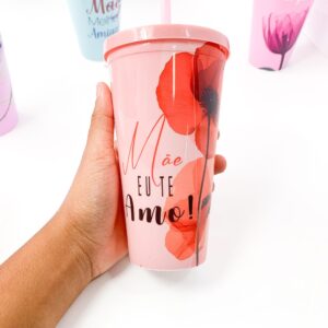 Copo c/ Tampa 600 ml MÃES - UND