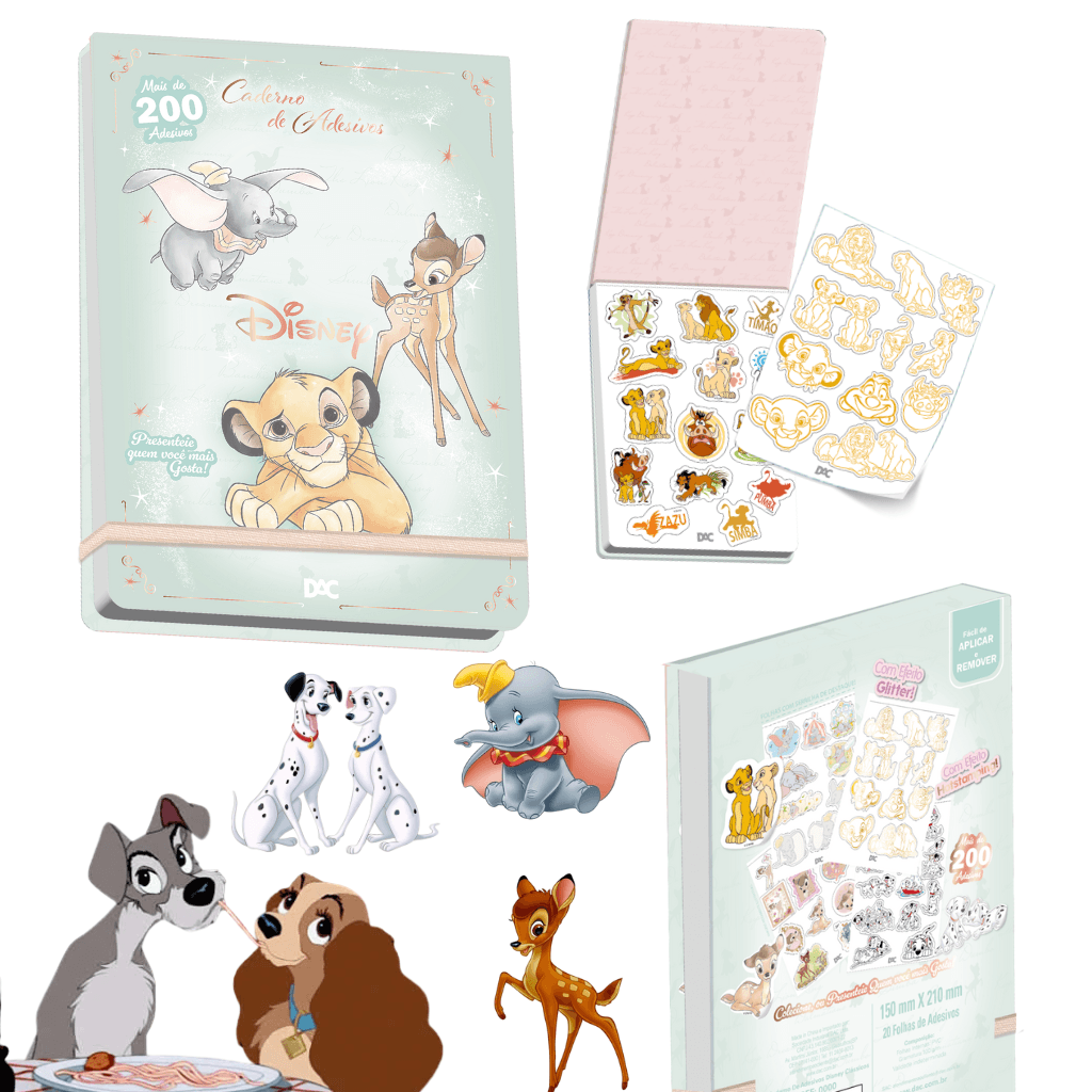 Caderno de Adesivos Disney Classicos - DAC