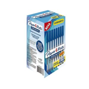Caneta Kilométrica Pop Azul 1.0mm Papermate - 12 Und