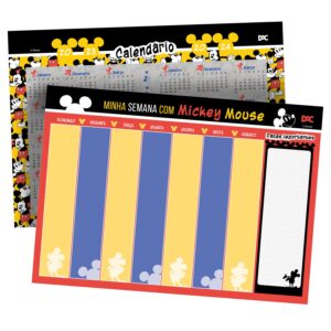 Bloco Semanal de Anotações Mickey Disney DAC