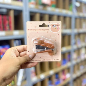 Mini Grampeador Doguinho Rabinho Pompom - FOFY - BLISTER