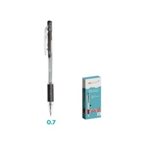 Caneta Click Esferográfica 0.7mm PRETA - SKYPAPER - CX 12 UND