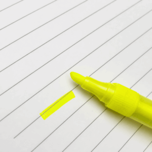 Marca Texto Neon Amarelo - YINS PAPER - UND