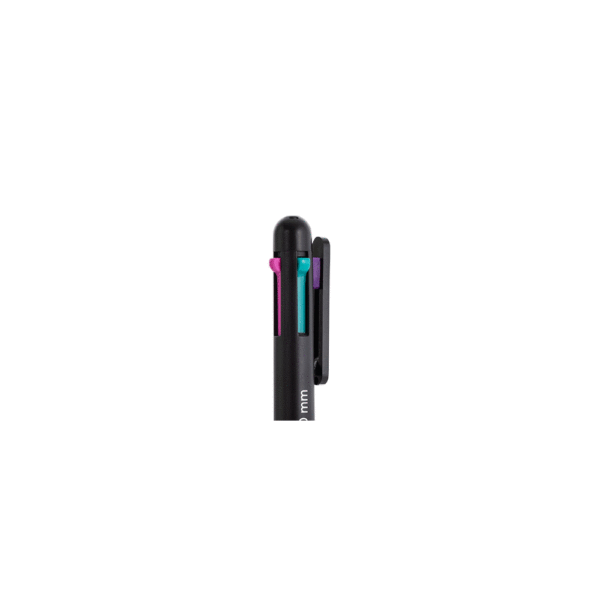 Caneta Esferográfica 1.0mm 4 Cores Neon BRW - Display 24 Und