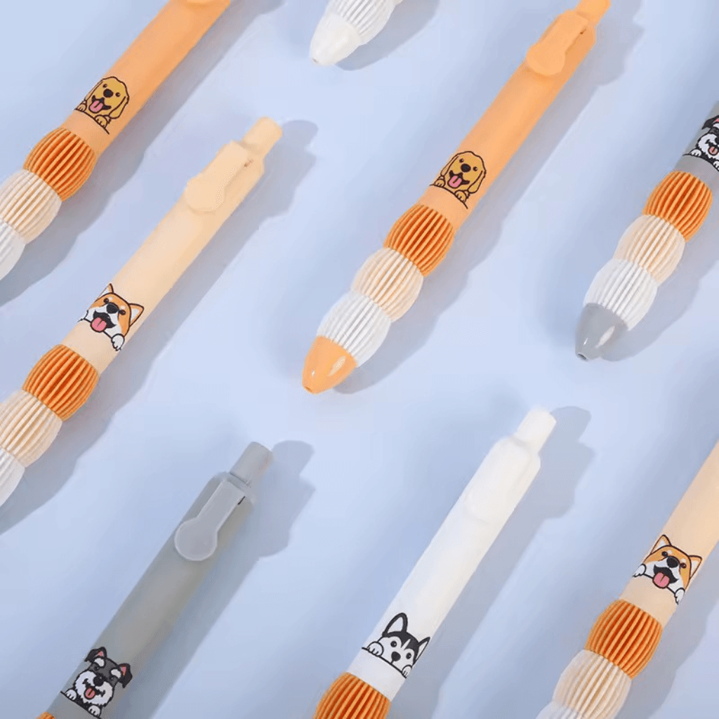 Caneta Gel Retrátil Premium 0.5 mm Cachorro Dog - CX 4 UND