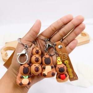 Chaveiro Fofo Capivara Happy - PACOTE 4 UND