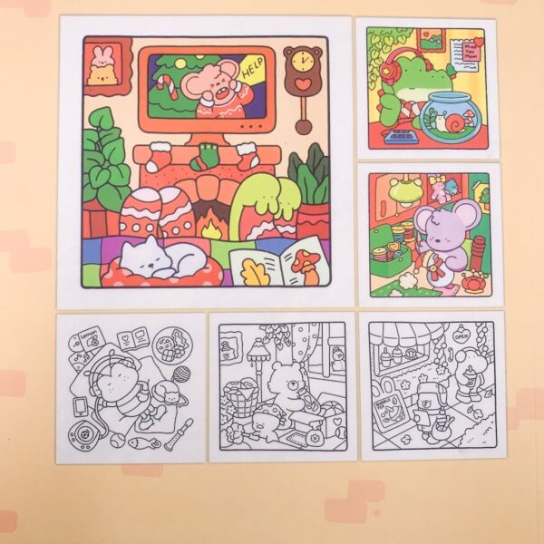 Livro de Colorir Comfy Days Coco Wyo ORIGINAL