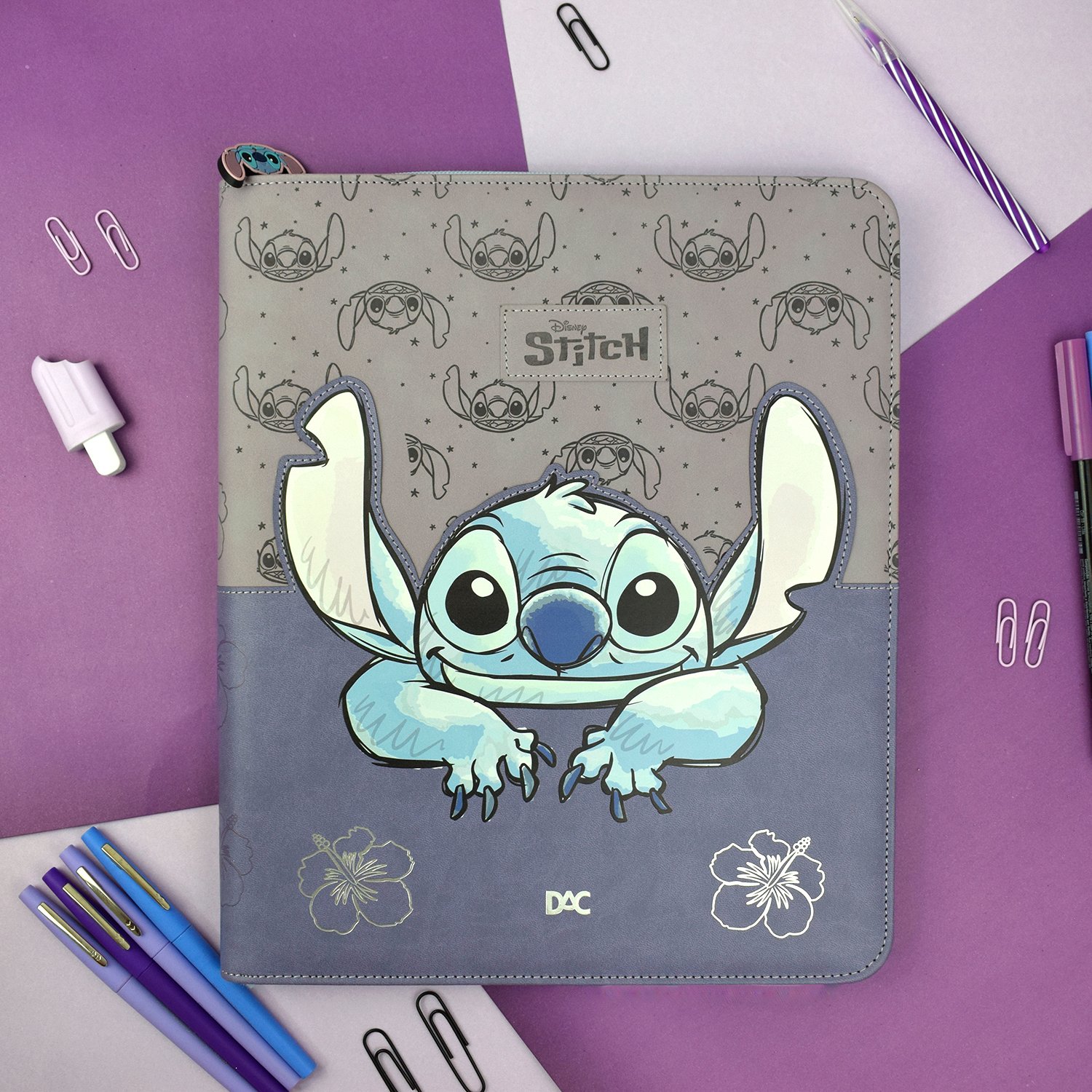 Fichário Universitário LUXO com Zíper Stitch - DAC