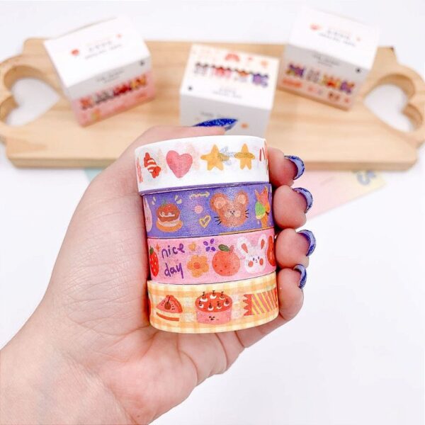 Washi Tape Caixinhas Fofuras Sortidas
