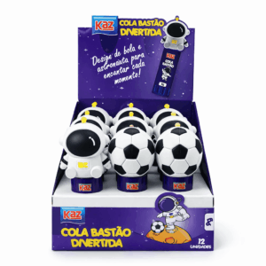 Cola Bastão 9g Astronauta e Bola - KAZ - CX 12 UND