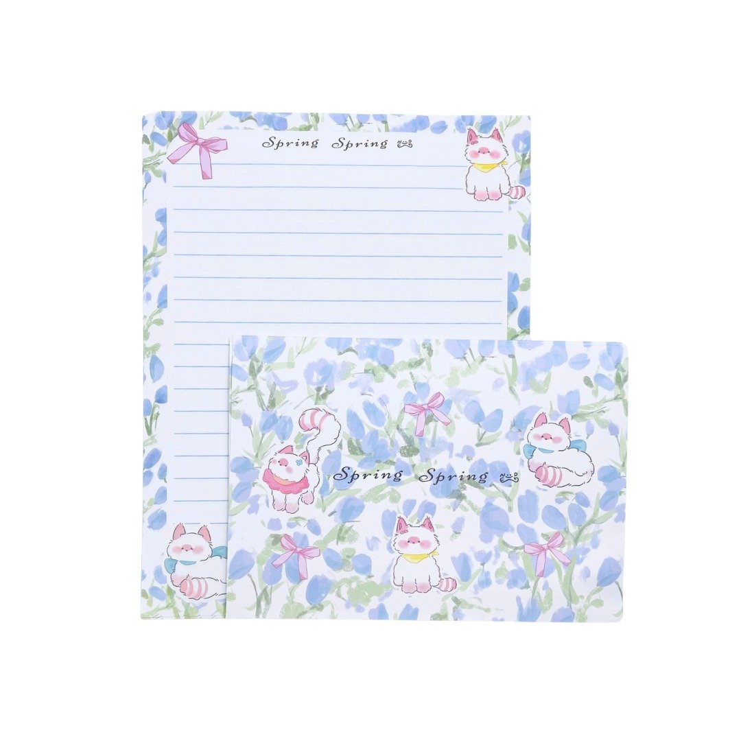 Kit 6 Papéis de Carta e 3 Envelopes Gato - UNISO - UND