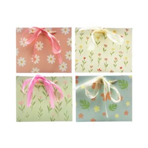 Embalagem Sacola Presente Floral c/ Fita M 4,5x19,5x9,5cm  - UNISO - UND