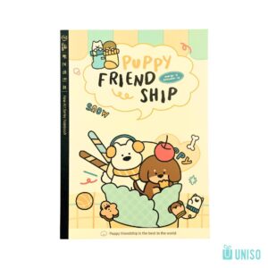 Caderno B5 Brochura Pautado Puppy Friend 17,8x25cm - UNISO - UND