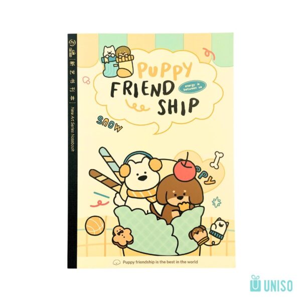 Caderno B5 Brochura Pautado Puppy Friend 17,8x25cm - UNISO - UND