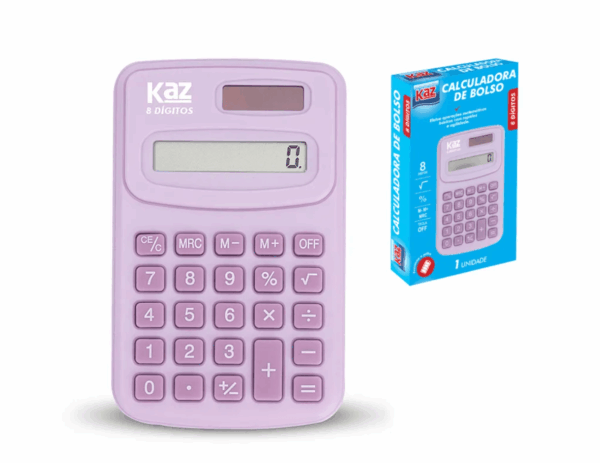 Calculadora de Bolso 8 Dígitos KAZ - UND