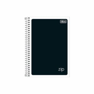 Caderno Espiral Capa Flexível 1/4 Zip Preto Tilibra