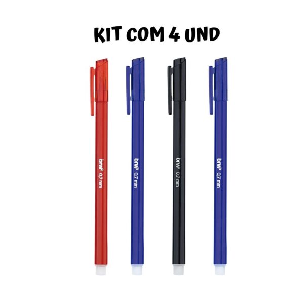 Caneta Esferográfica Apagável 0.7mm Basic BRW