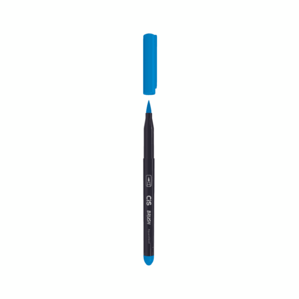 Marcador Brush Pen CIS Azul Royal - CX 6 UND
