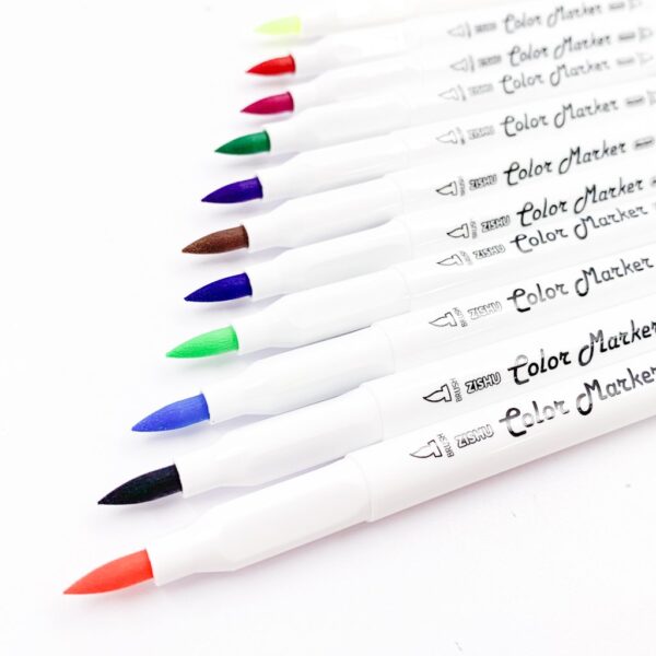 Caneta TOUCH + BRUSH Ponta Pincel - Marcador PARA COLORIR - POTE 24 CORES